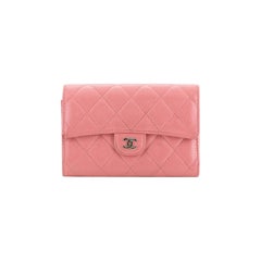 Chanel L-Flap Wallet Quilted Caviar Compact