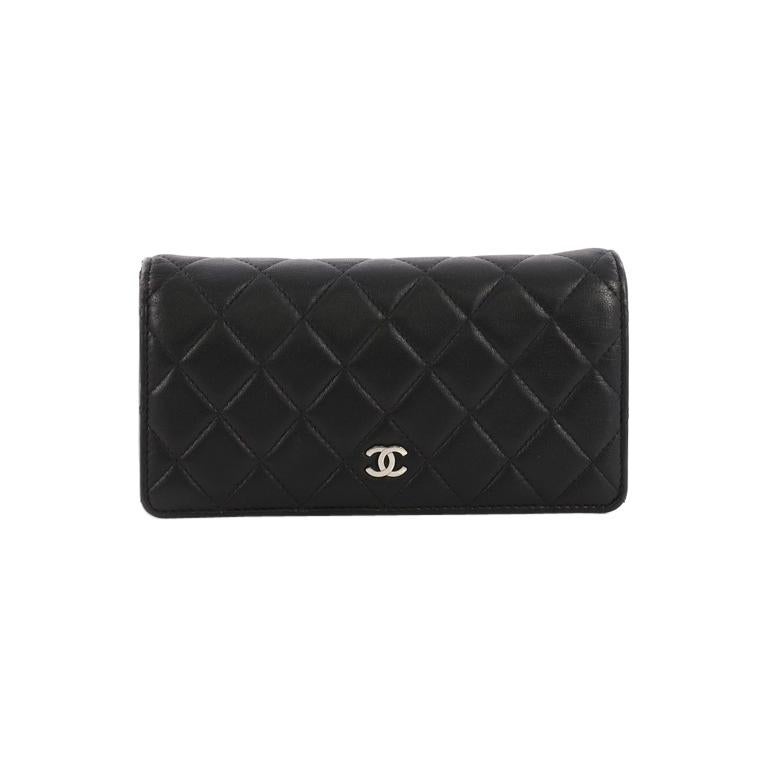 Chanel L-Yen Wallet Quilted Lambskin Long