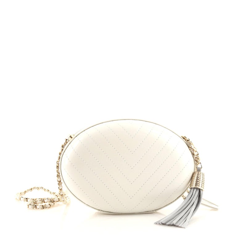 Chanel La Pausa Evening Bag Chevron Lambskin with Applique - ShopStyle
