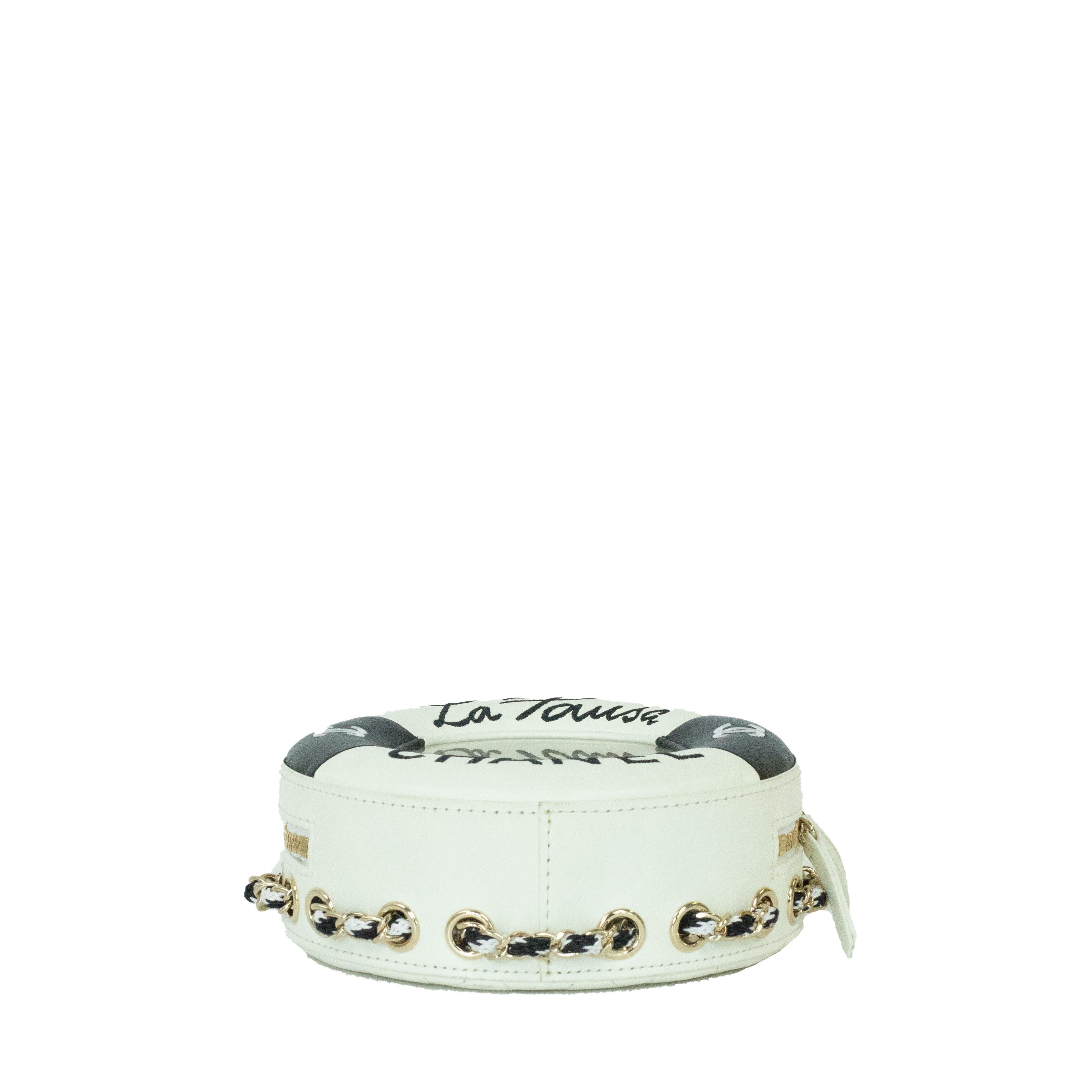 Chanel, La pausa in white leather In Good Condition In Clichy, FR