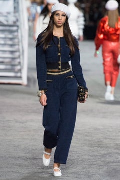 CHANEL La Pausa Luminaries Style Iconic Navy Dress 36 FR