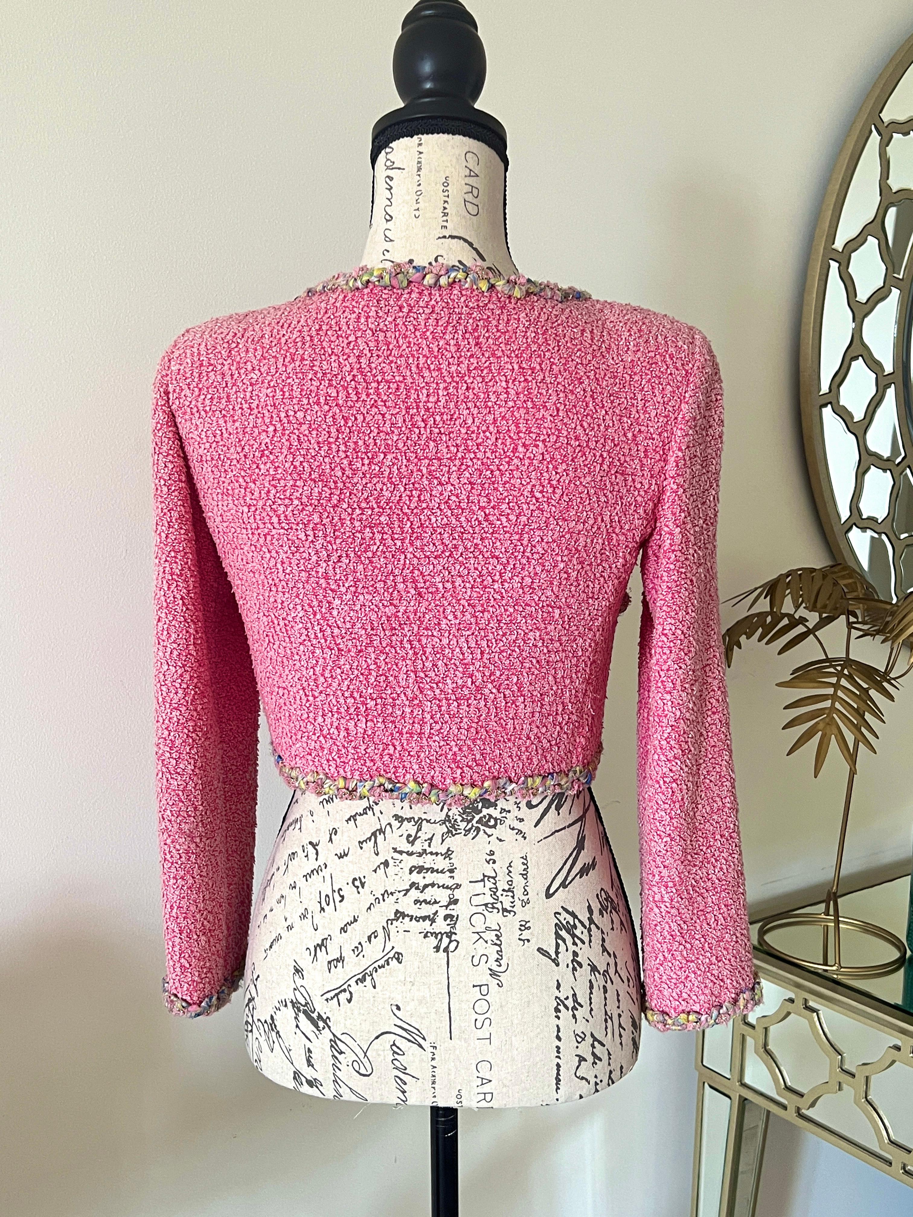 Chanel La RIviera Crop Tweed Jacket 8