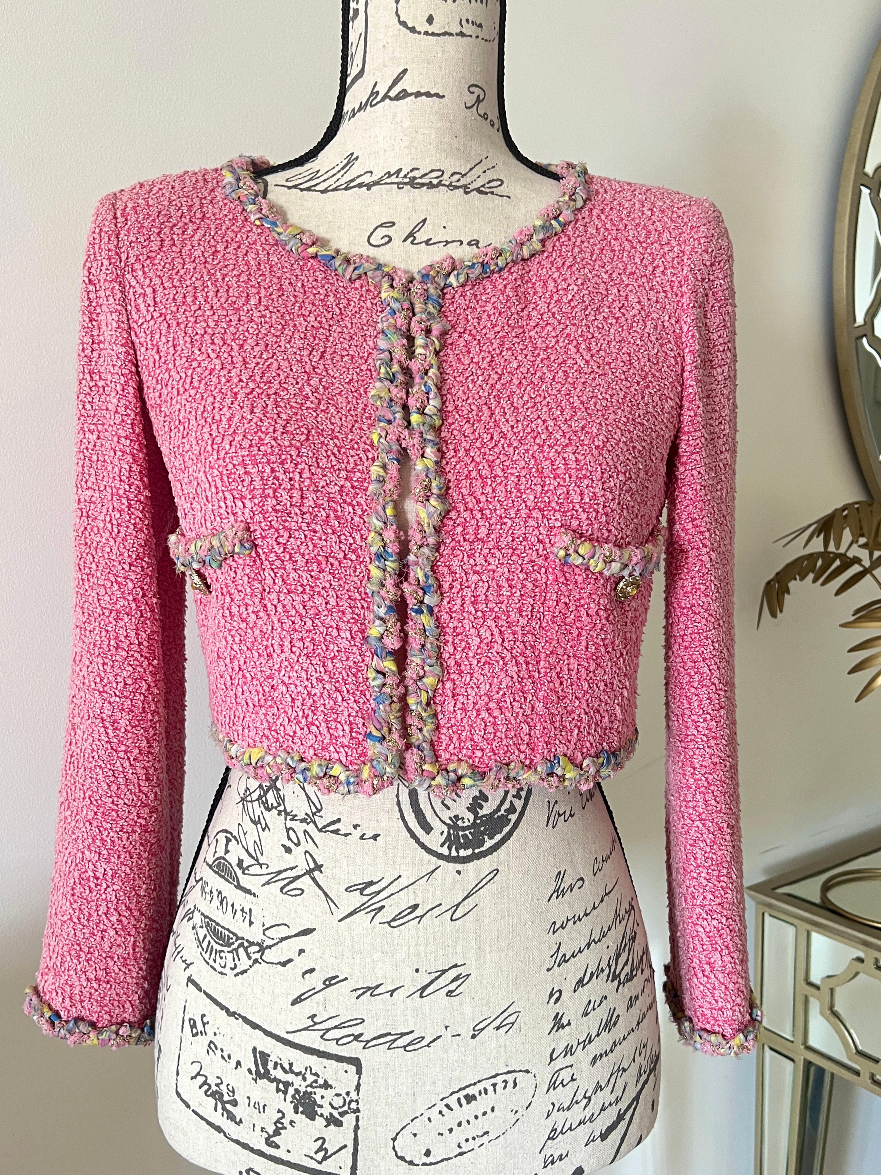 Chanel La RIviera Crop Tweed Jacket 2