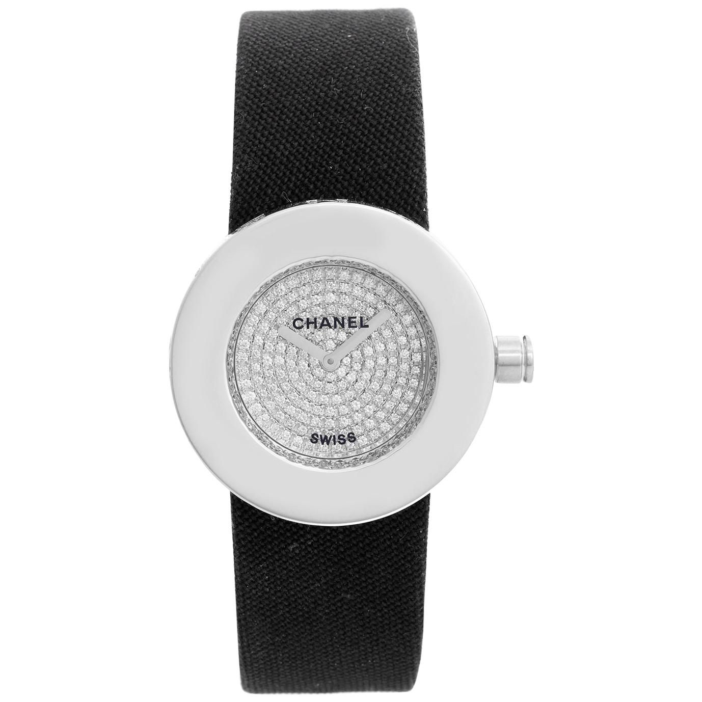 Chanel Camellia Diamond Sapphire Flower Watch at 1stDibs chanel