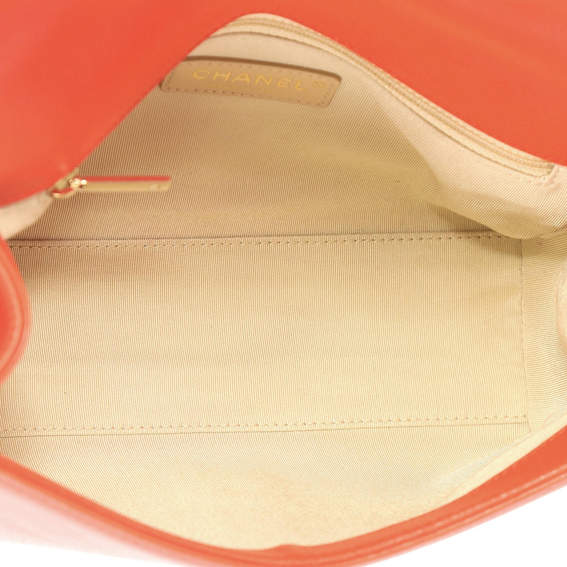 Women's Chanel Label Click Flap Bag Quilted Calfskin Medium