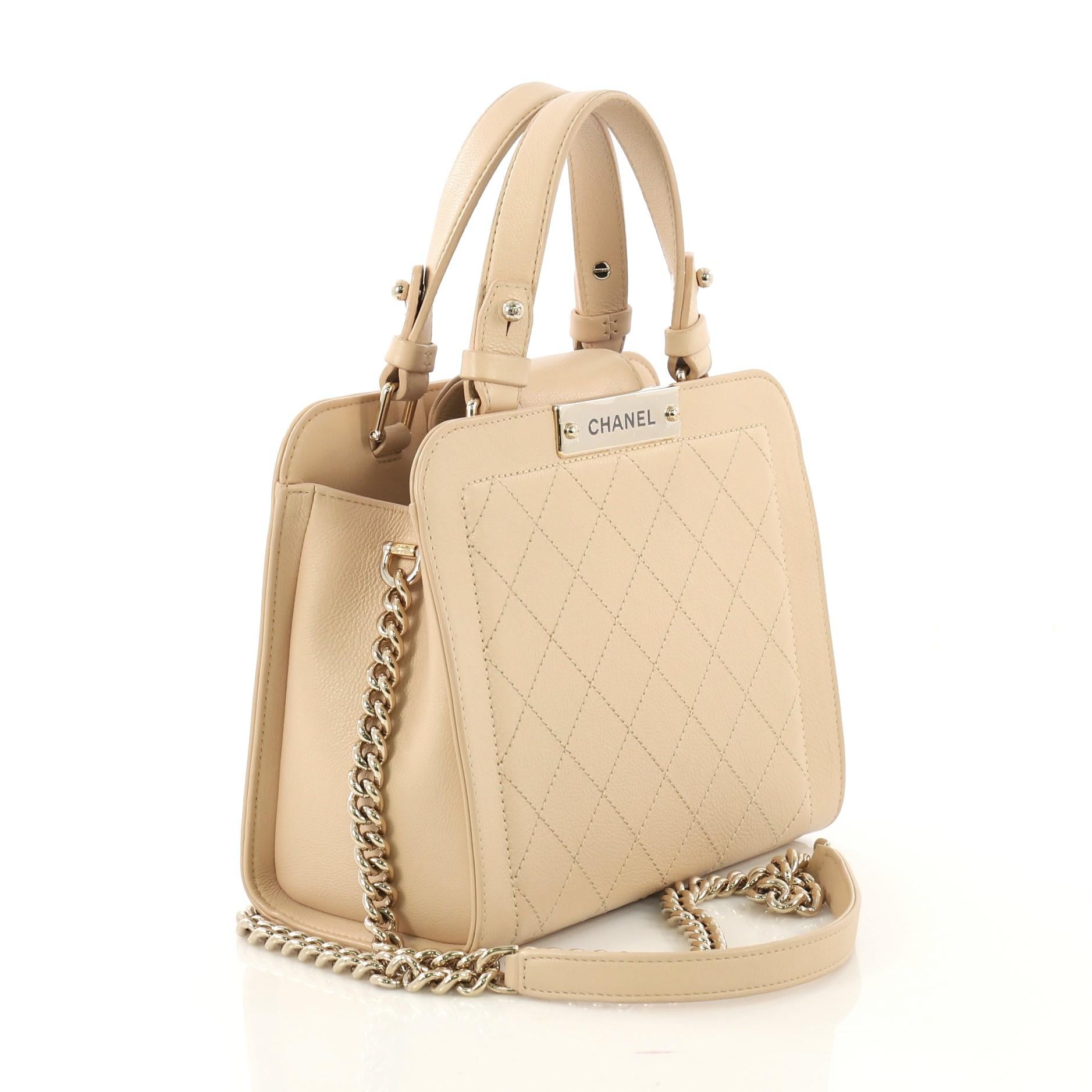 chanel mini shopper tote