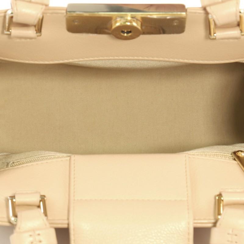 Chanel Label Click Shopping Tote Quilted Calfskin Small In Good Condition In NY, NY