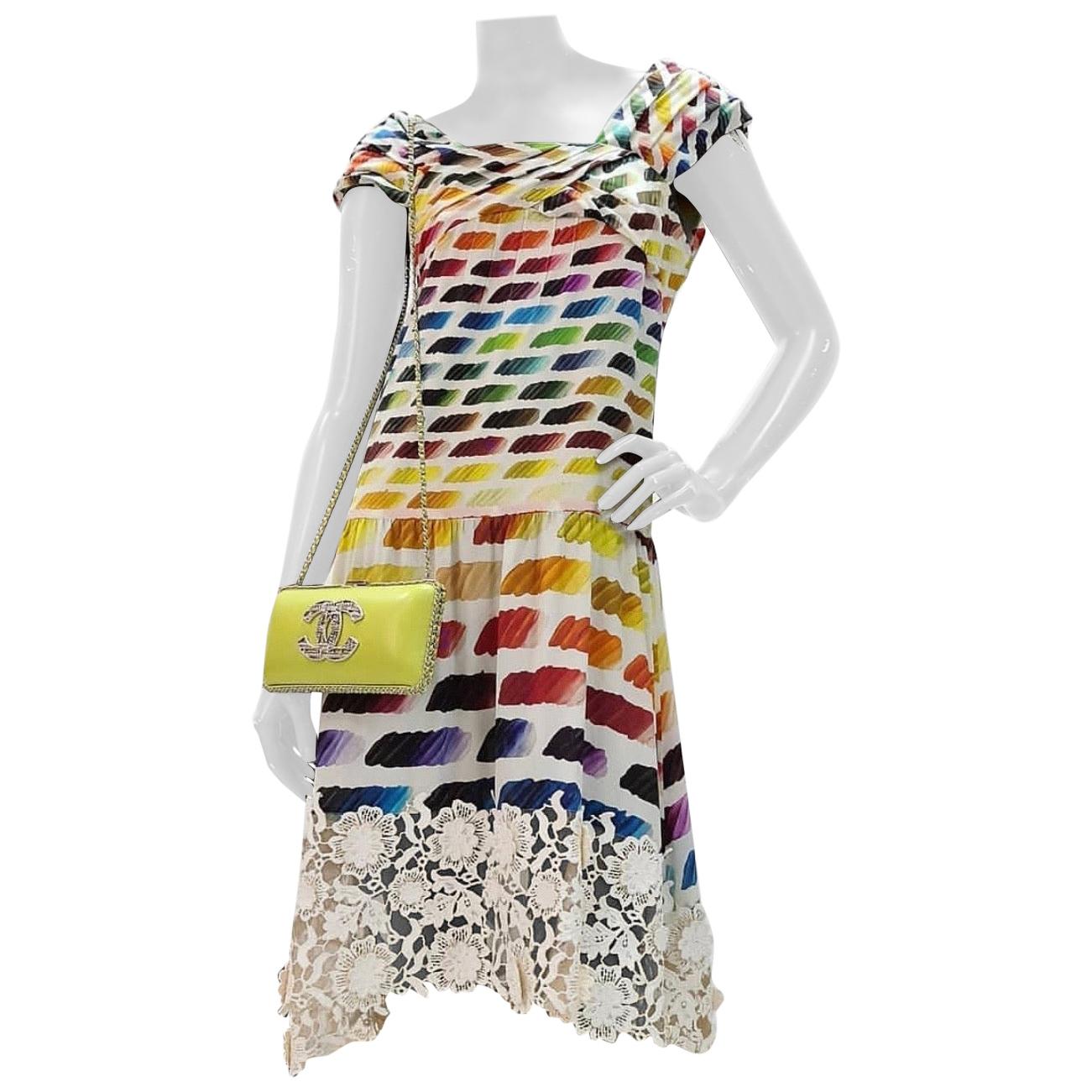 Chanel Lace Rainbow S/S 2014 Dress 