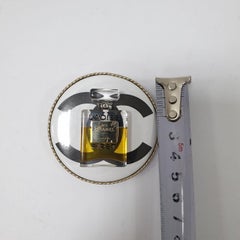 Chanel Ladies First Perfume Bottle Gold Black Clear Brooch