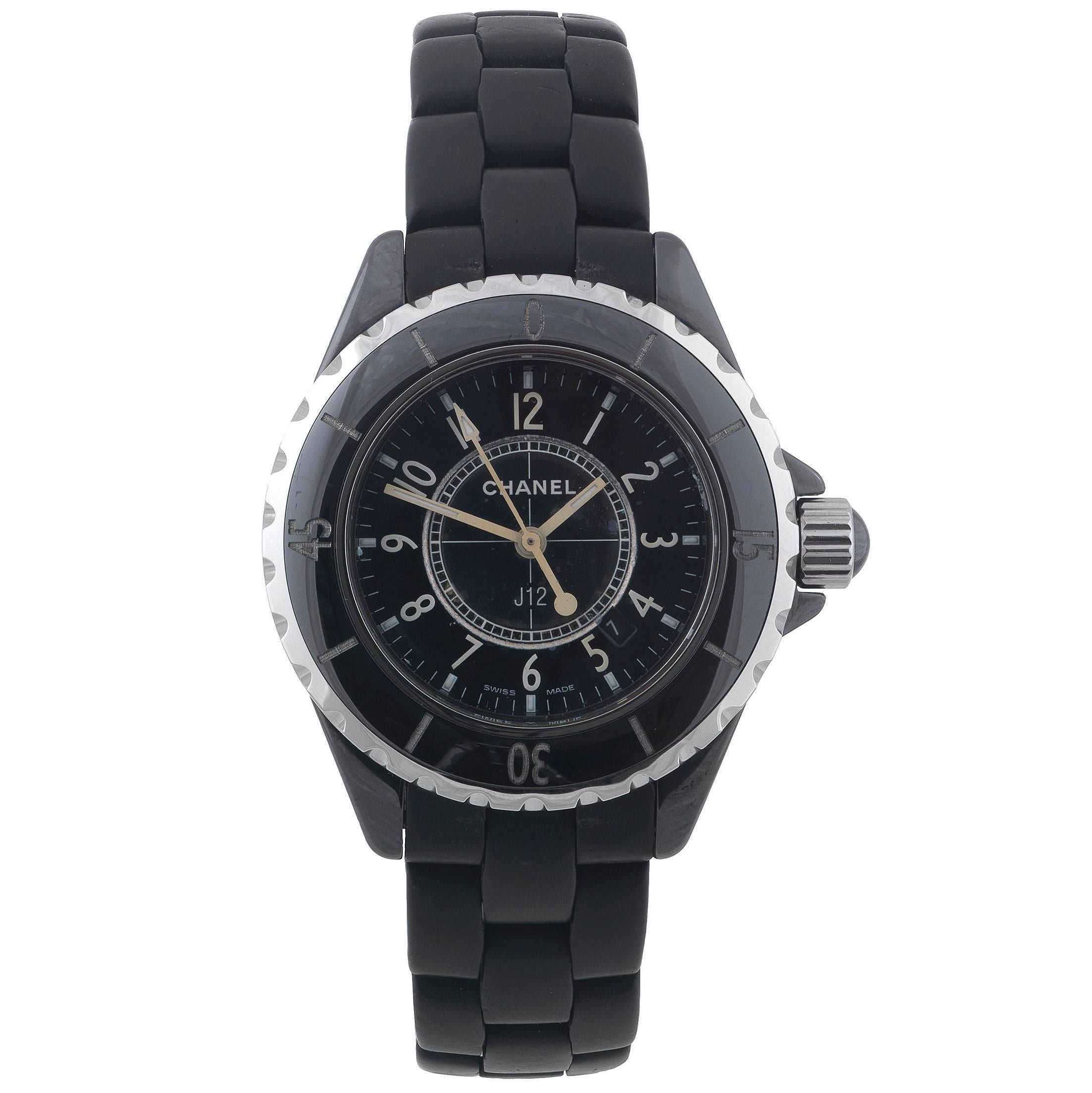 Chanel Ladies Stainless Steel J12 Bracelet Quartz Wristwatch