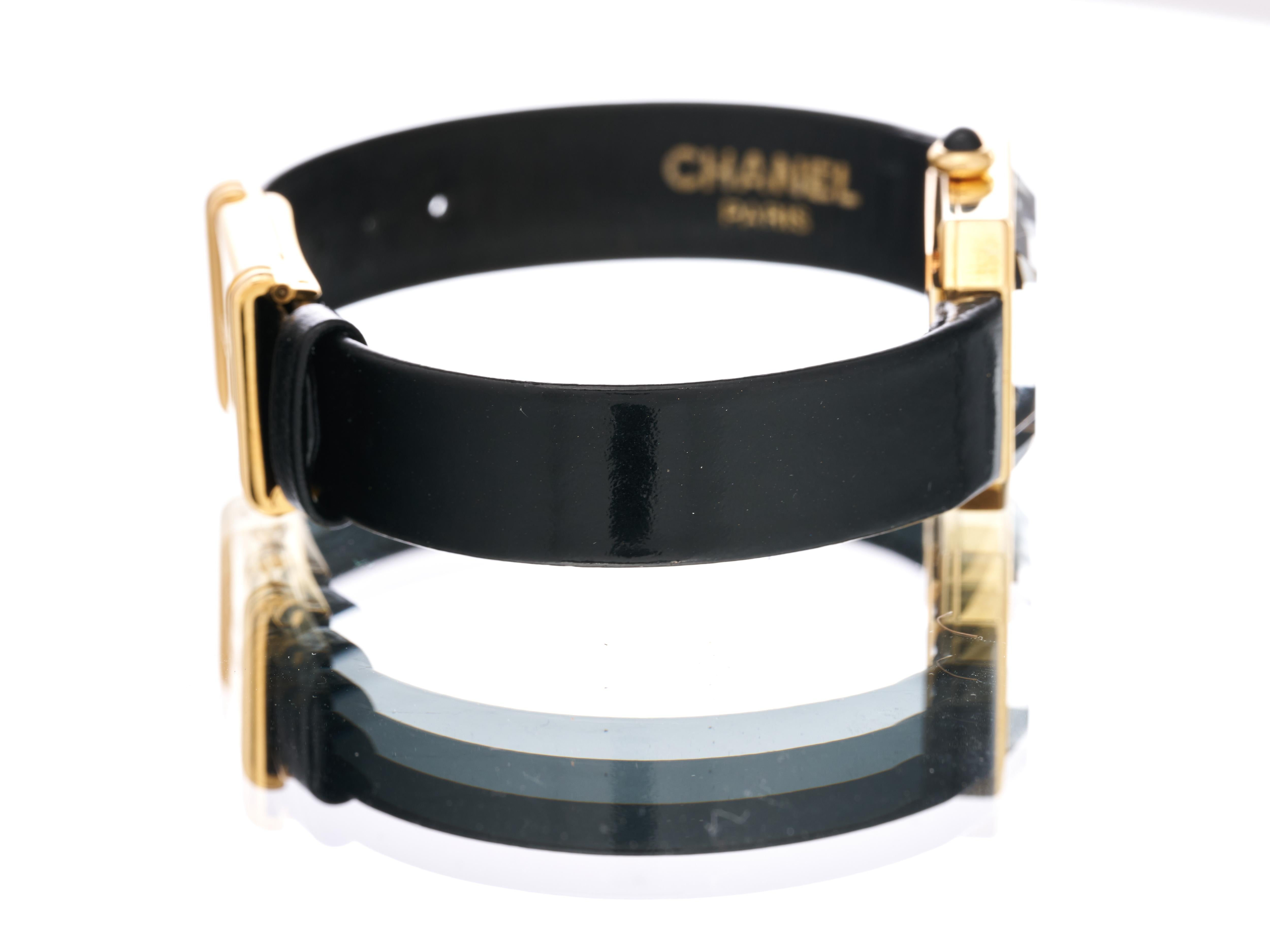 Chanel Ladies Watch Premiere 18K Solid Gold 20mm Case Leather Strap Serviced For Sale 3