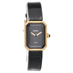 Chanel Damenuhr Premiere 18K Massivgold 20mm Gehäuse Lederriemen Serviced
