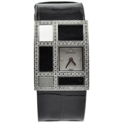 Chanel Ladies white Gold Diamond mother of pearl “1932” quartz Wristwatch