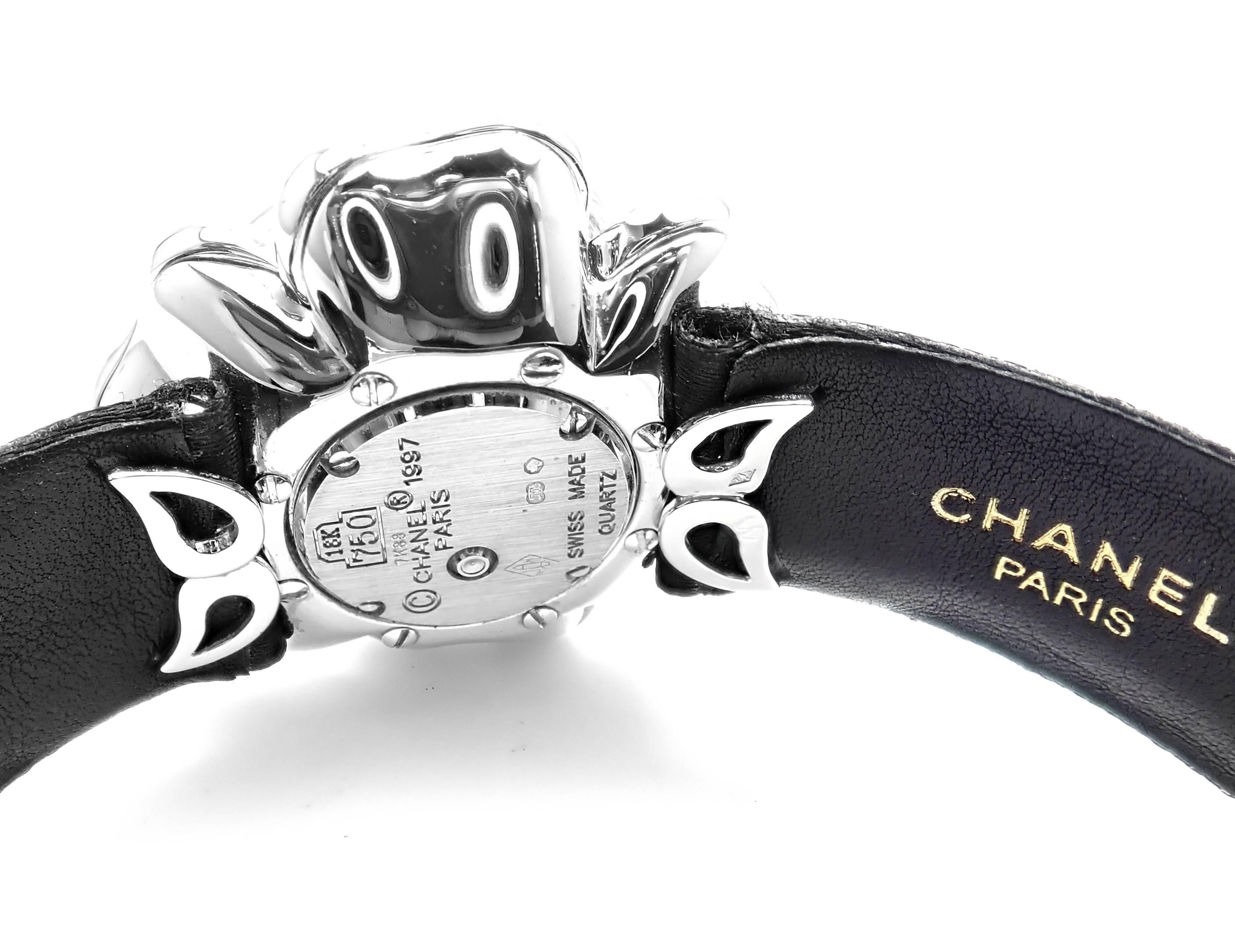 chanel watch flower