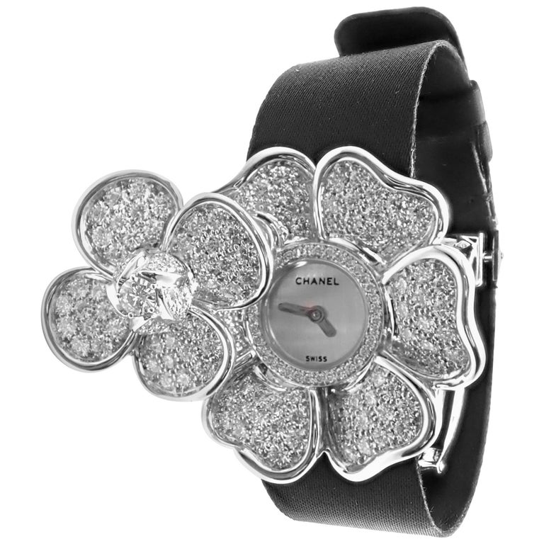 Montre Femme Kamelia à Quartz - Cadran Noir, Bracelet Acier Argenté - Occasion Très Bon état, Pile Incluse
