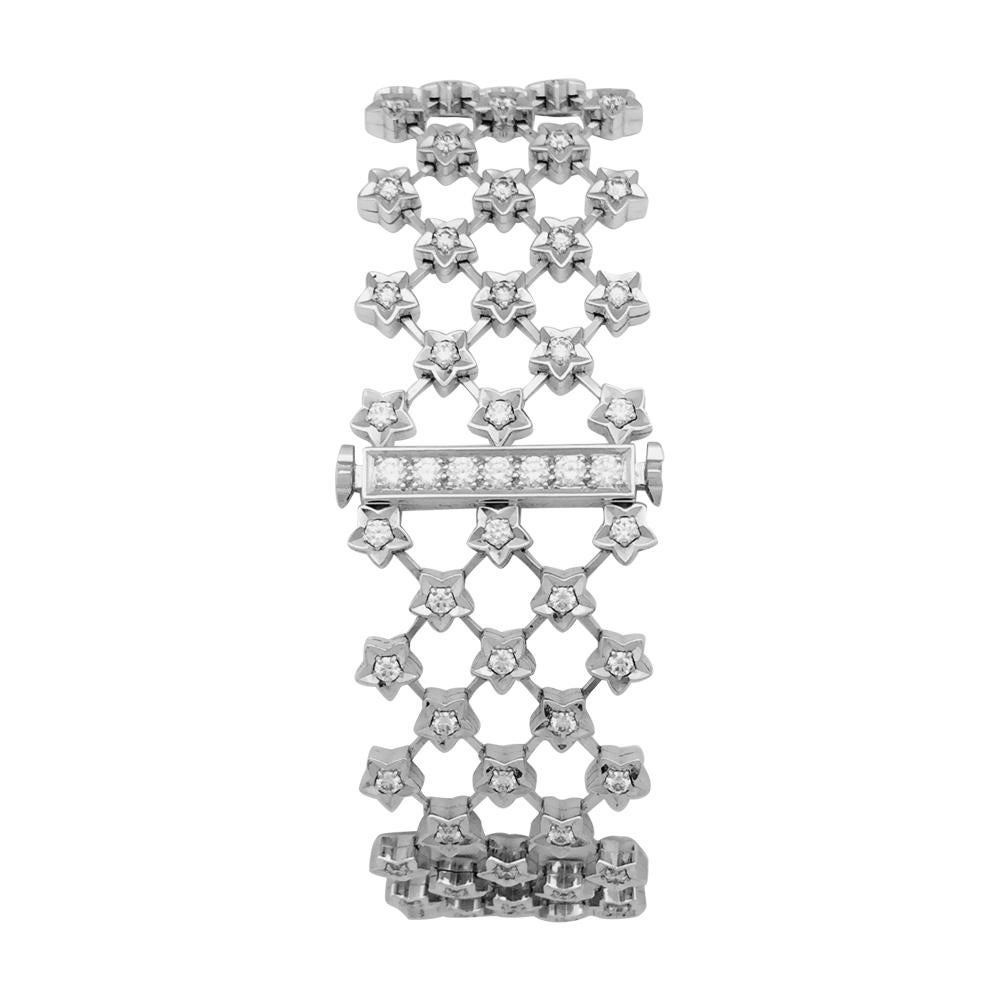 Contemporary Chanel Ladies White Gold Diamond Stardust Quartz Wristwatch