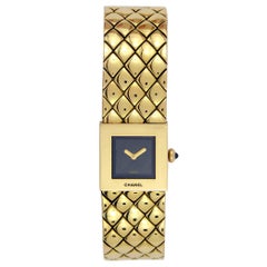 Chanel Ladies Yellow Gold Bracelet Watch For Sale at 1stDibs
