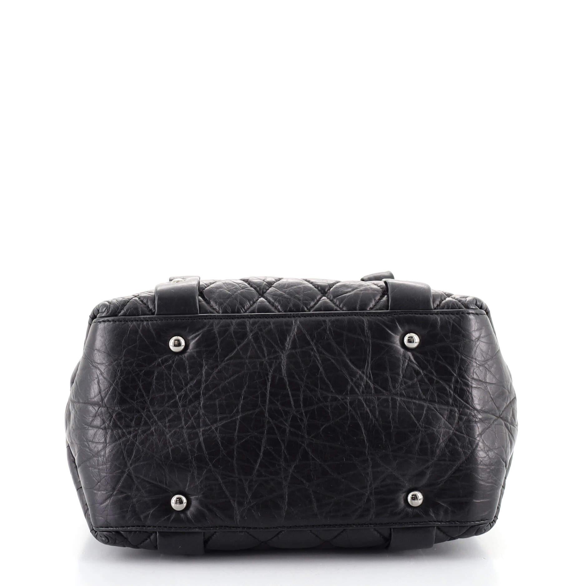 Chanel Lady Braid Bowler-Tasche aus gestepptem Lammfell Klein für Damen oder Herren