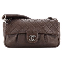 Chanel Lady Braid Chain Flap Bag Quilted Distressed Lambskin Medium