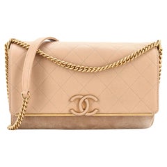 Chanel Lady Coco Flap Bag Quilted Caviar and Suede Medium