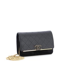 Chanel Lady Coco Wallet on Chain Quilted Caviar and Suede