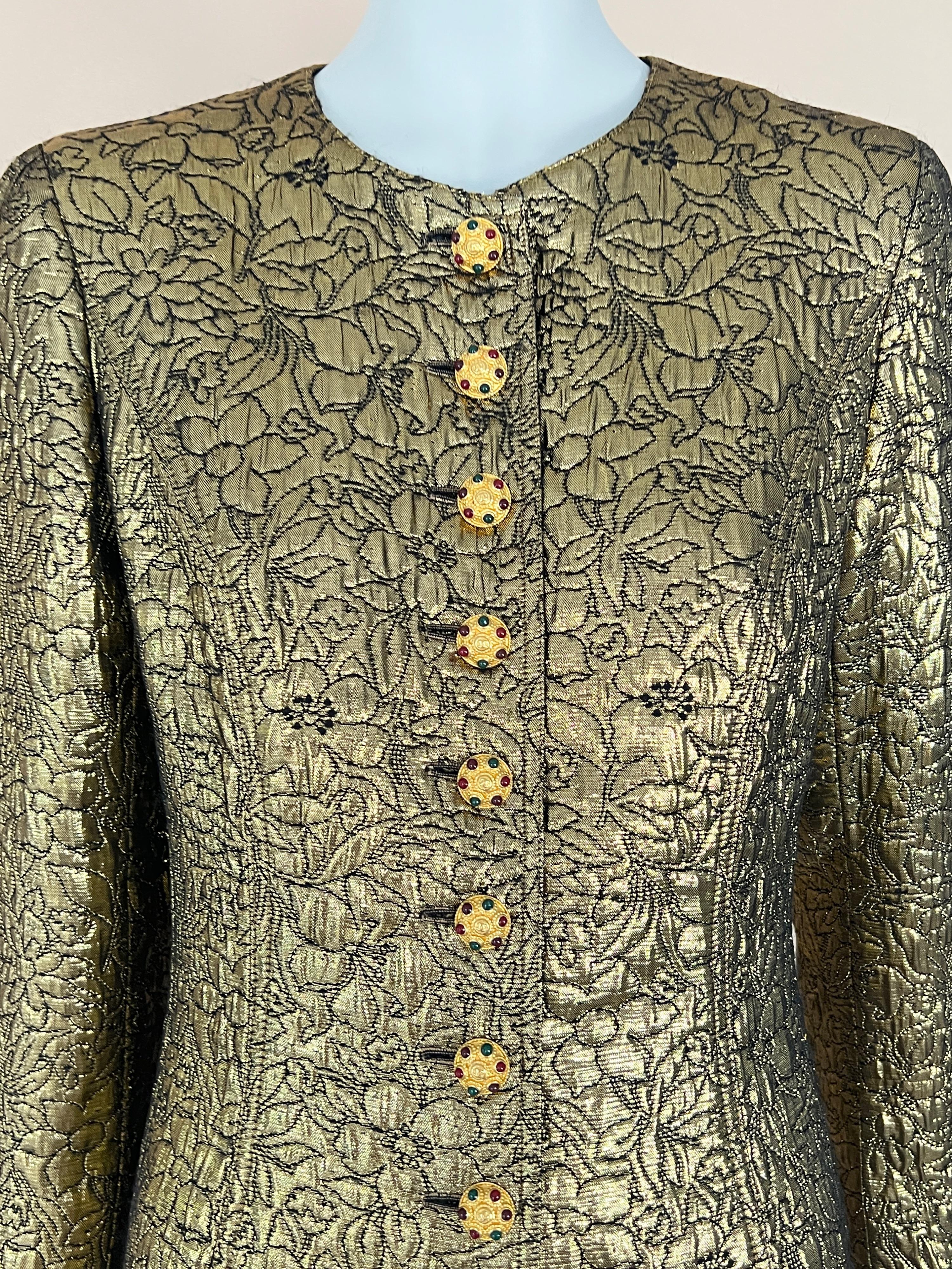Chanel Lady Gaga Style Collectors Brocade Coat 3