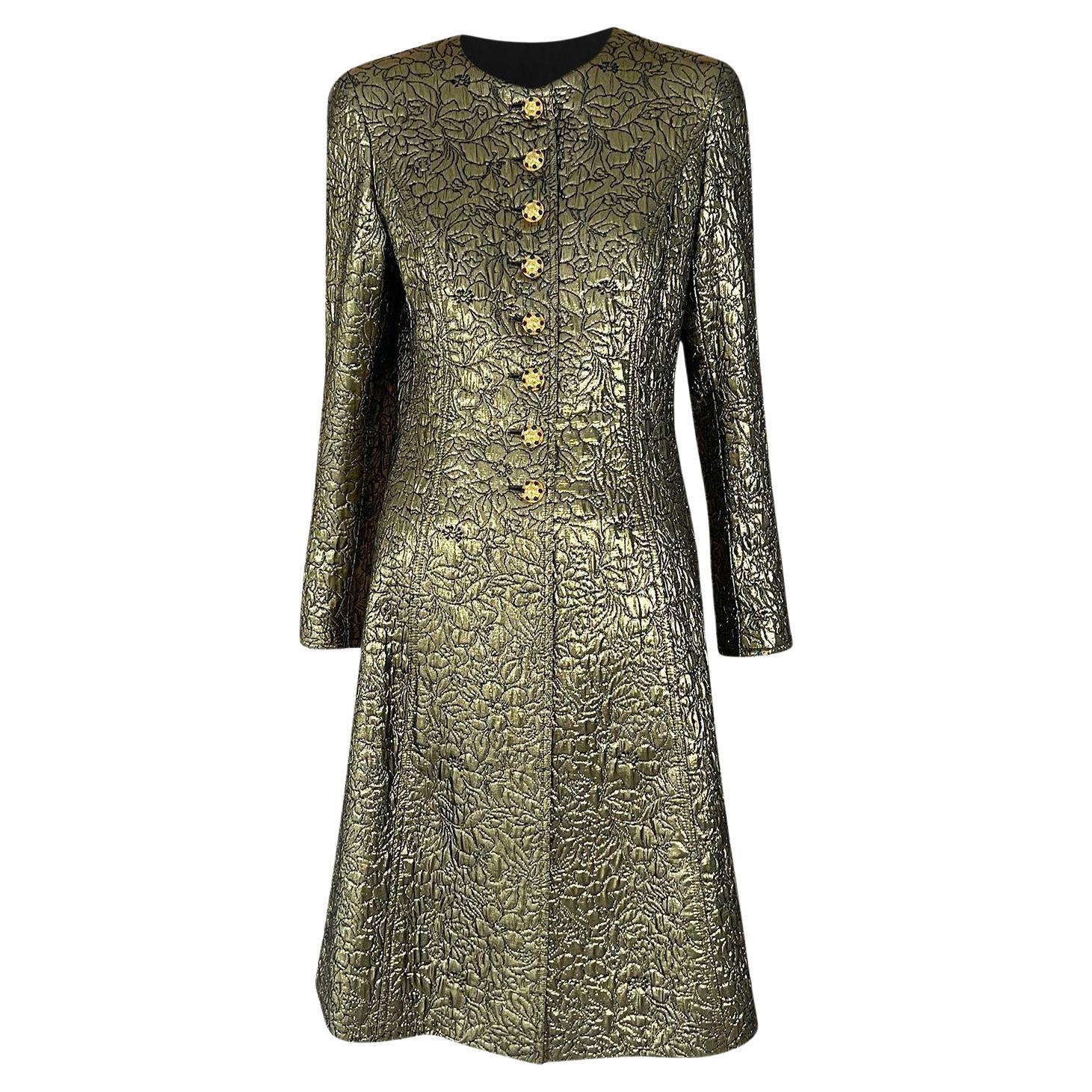 Chanel Lady Gaga Style Collectors Brocade Coat For Sale