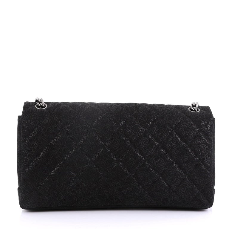 Chanel Lady Pearly Flap Bag Quilted Matte Caviar Medium at 1stDibs ...