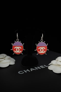 Chanel ladybug earrings by Karl Lagerfeld Spring-Summer 2004