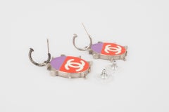 Chanel Ladybug-Ohrringe mit Emaille, 2004
