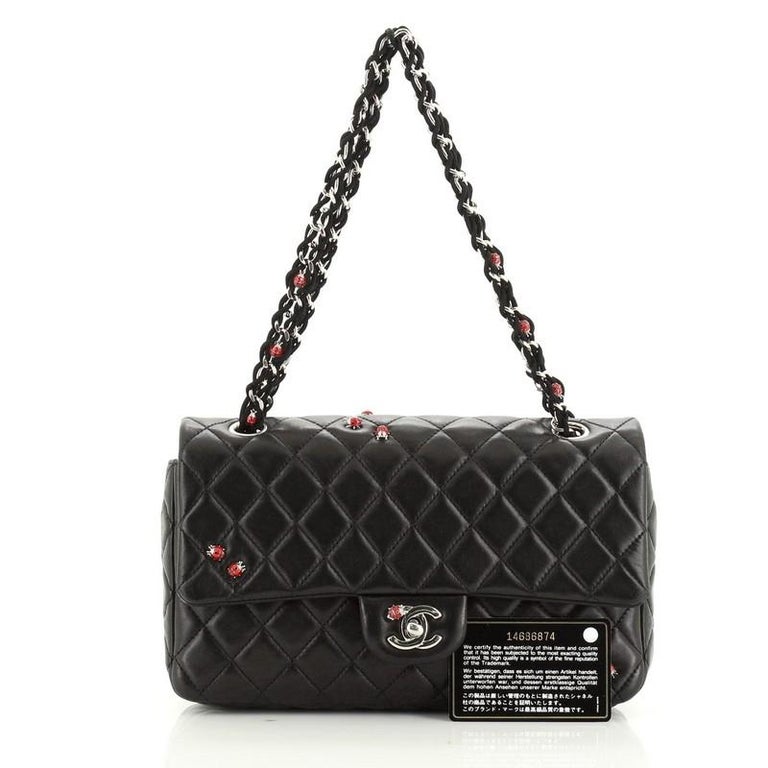 CHANEL Pre-Owned 2011 Ladybug Double Chain Flap Shoulder Bag - Farfetch