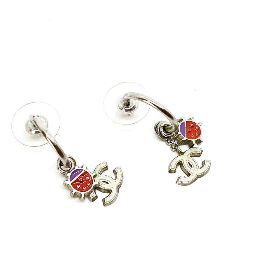 chanel ladybug earrings