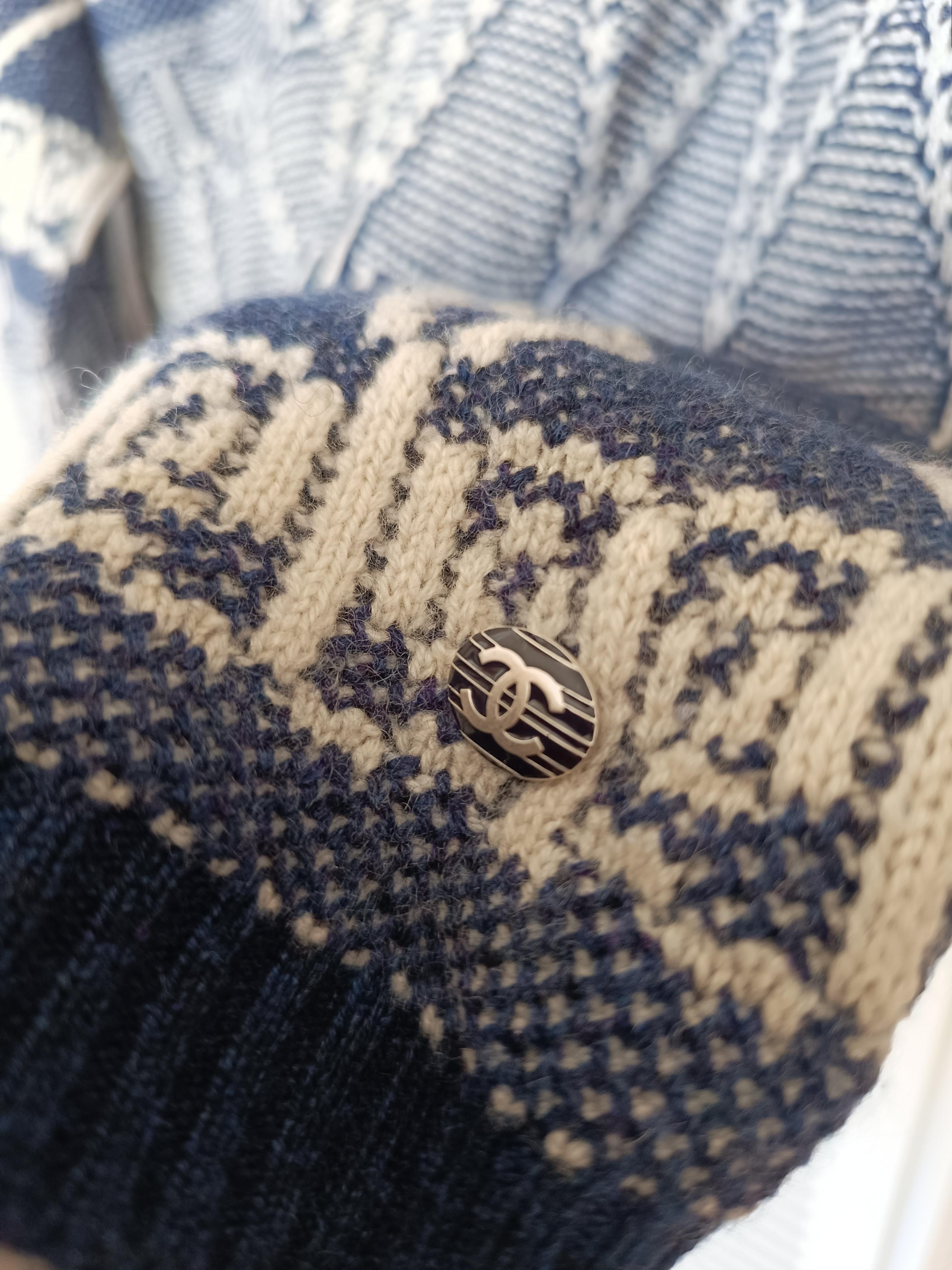 2014 14C Chanel & Lagerfeld Resort Singapur Kaschmirpullover Pullover Laufsteg 40it aus Kaschmir im Angebot 11