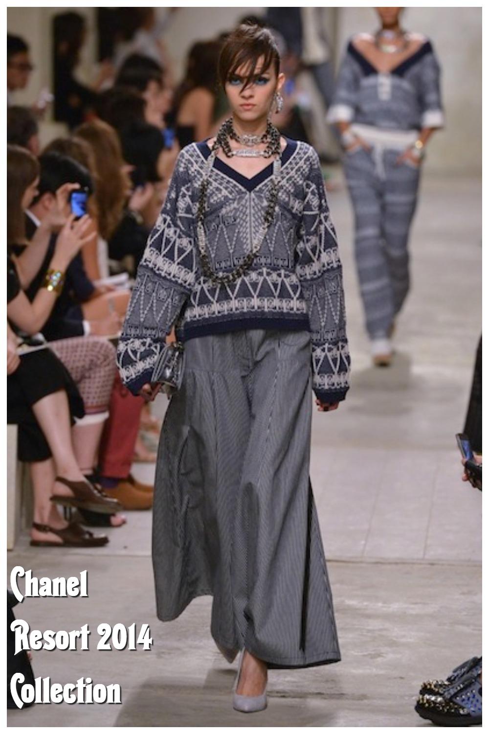 2014 14C Chanel & Lagerfeld Resort Singapur Kaschmirpullover Pullover Laufsteg 40it aus Kaschmir (Schwarz) im Angebot