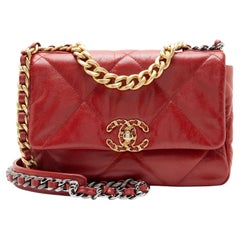 Chanel Lambskin 19 Medium Flap Shoulder Bag