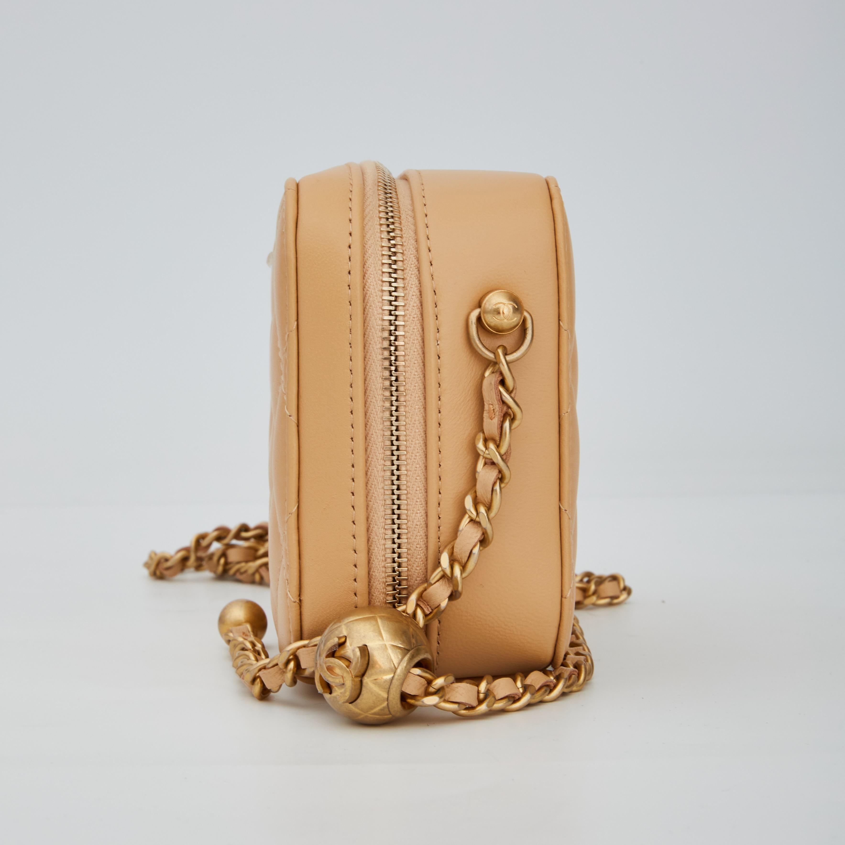 chanel camera bag pearl crush
