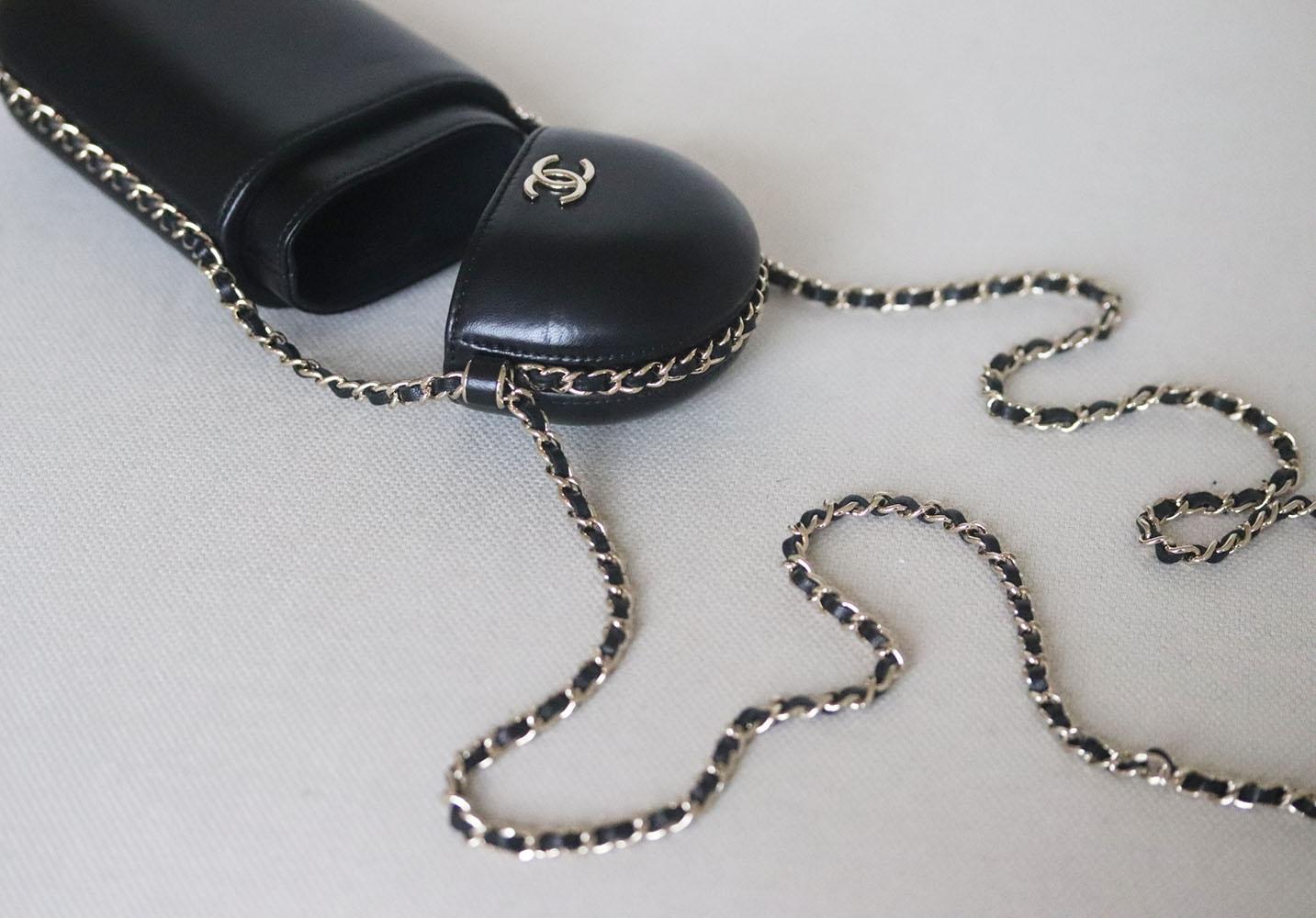 Chanel Lambskin Chain Around Phone Holder Bag 1