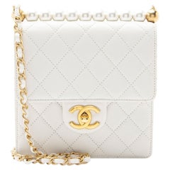 Chanel Lambskin Chic Pearls Small Vertical Flap Bag