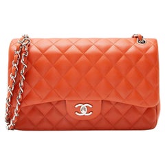 Chanel Lambskin Classic Jumbo Double Flap Bag