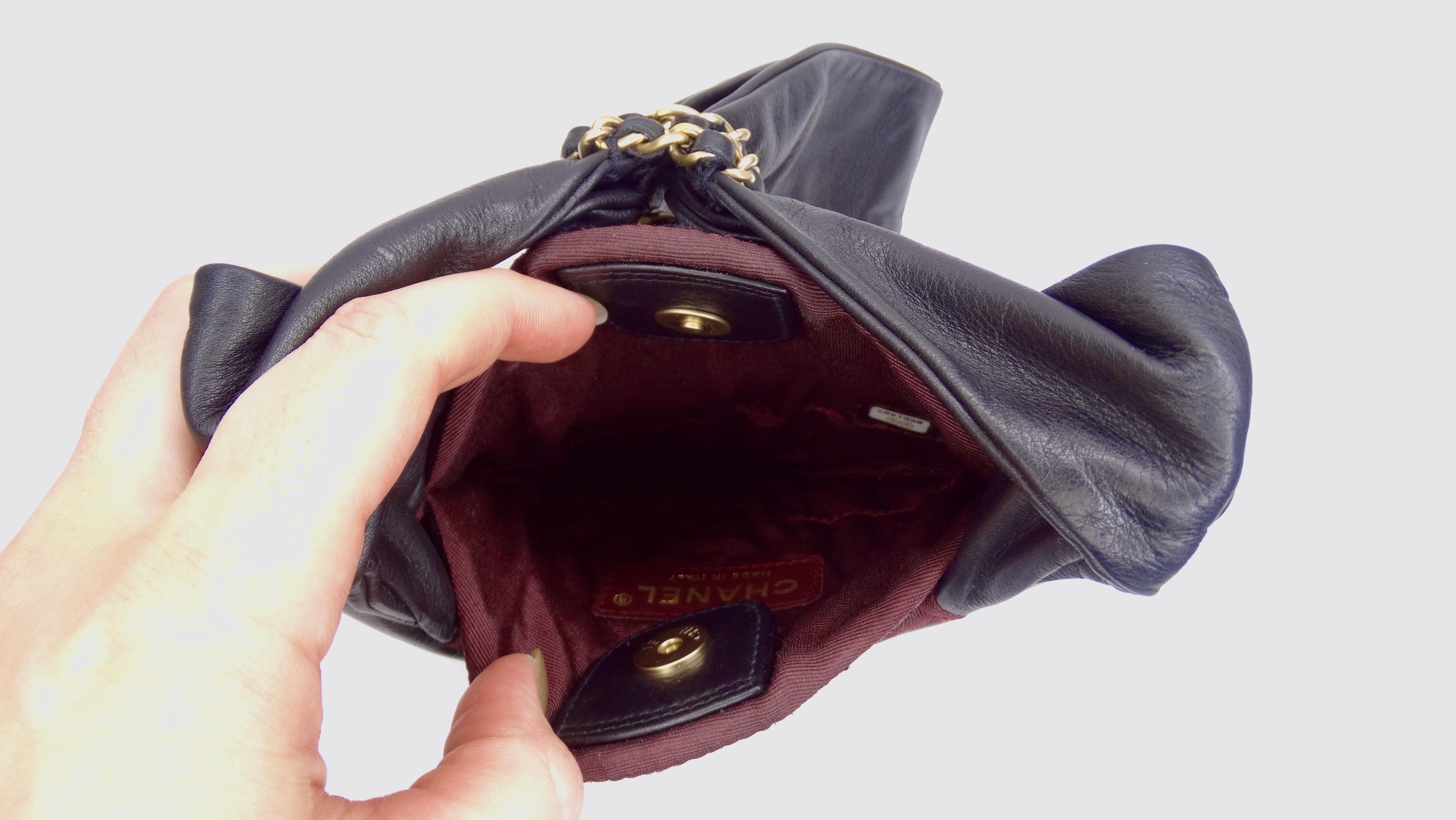Chanel Lambskin Evening Handbag For Sale 6