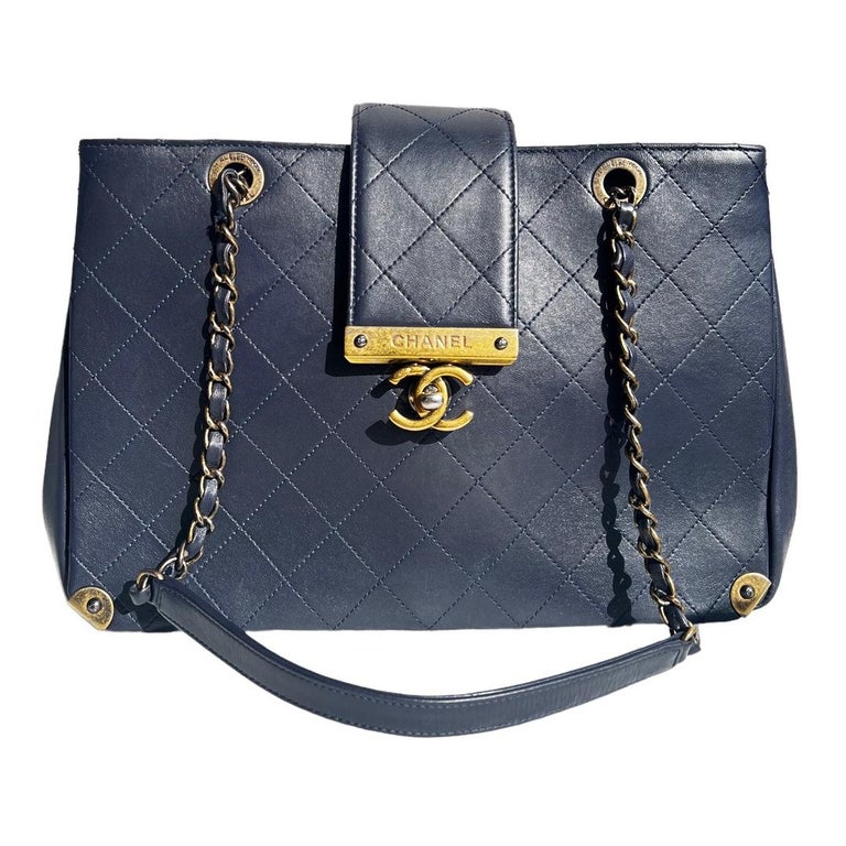 Chanel Lambskin Grand Shopping tote Bag For Sale at 1stDibs