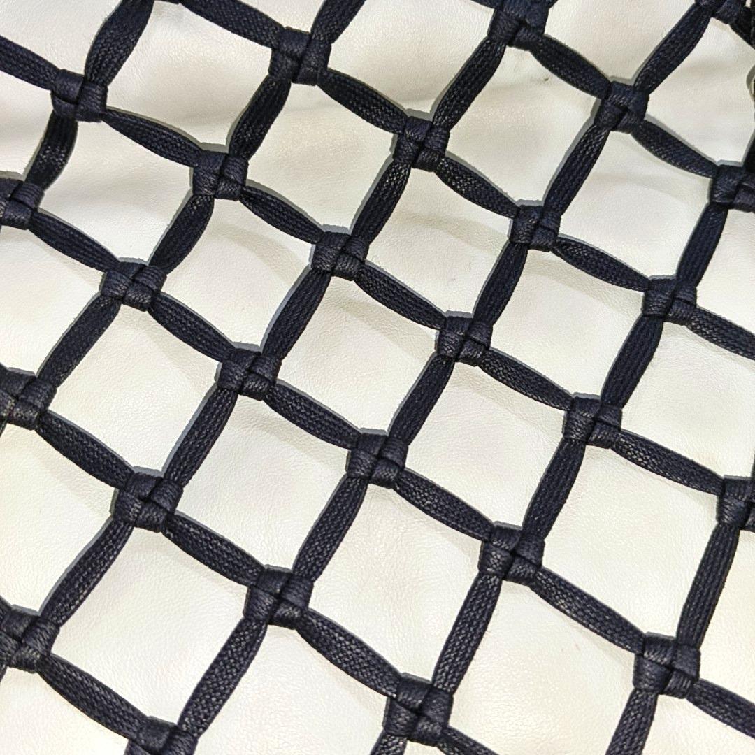 Chanel Lambskin Jumbo Canebiers Net Knots Flap White, 2011 9