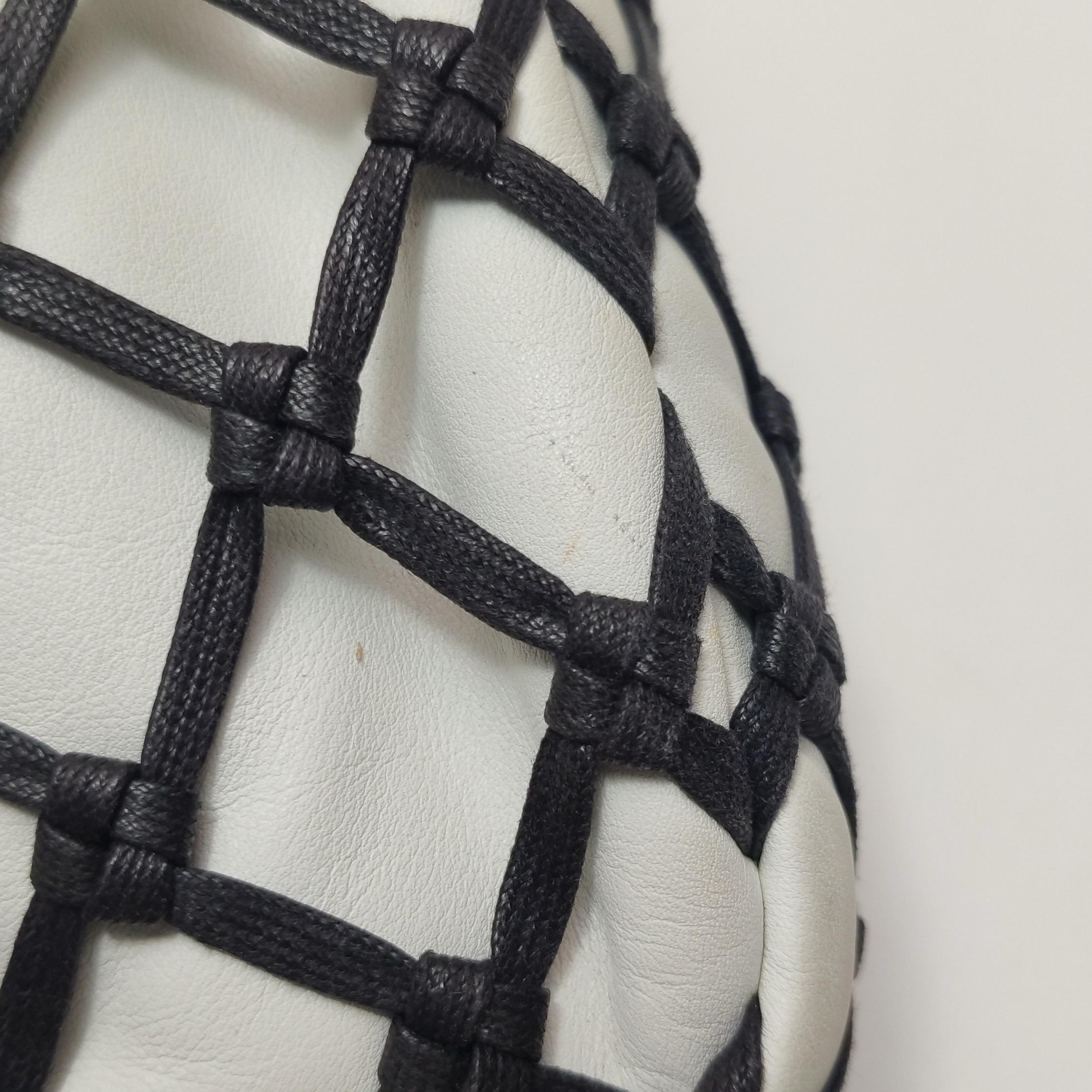 Chanel Lambskin Jumbo Canebiers Net Knots Flap White, 2011 For Sale 4