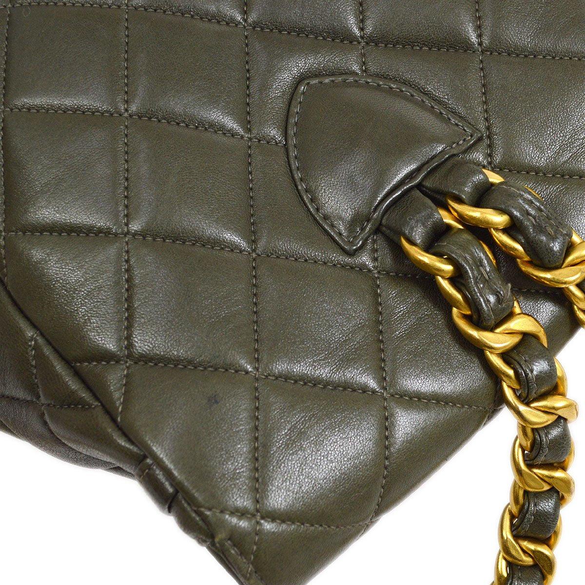 CHANEL Lambskin Leather Gold Duma Shoulder Backpack Bag 2