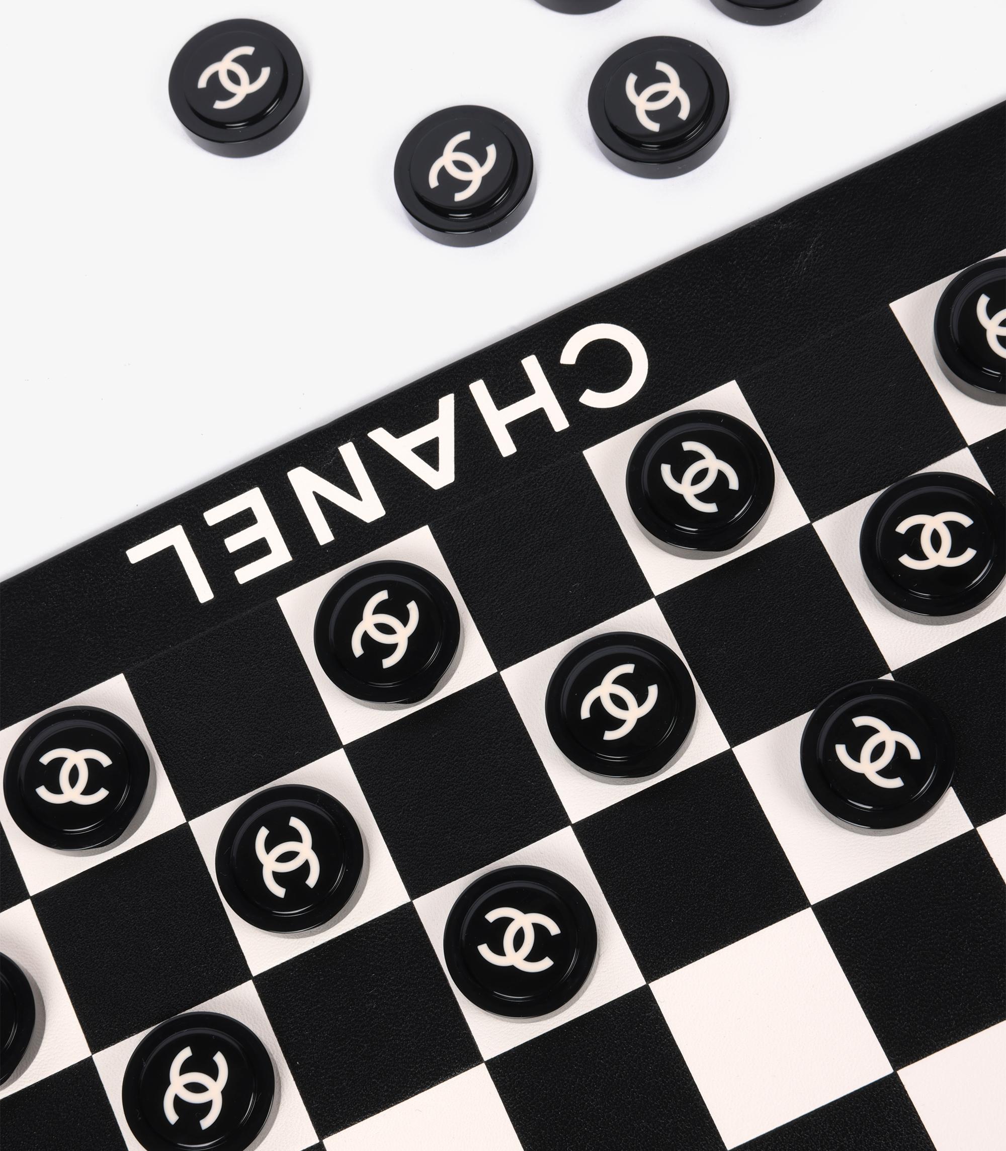Chanel Lambskin Leather & Resin Silver Plated Limited Edition Checkerboard In Excellent Condition For Sale In Bishop's Stortford, Hertfordshire