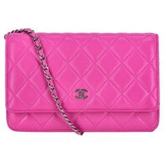 Chanel Lambskin Leather Wallet On Chain