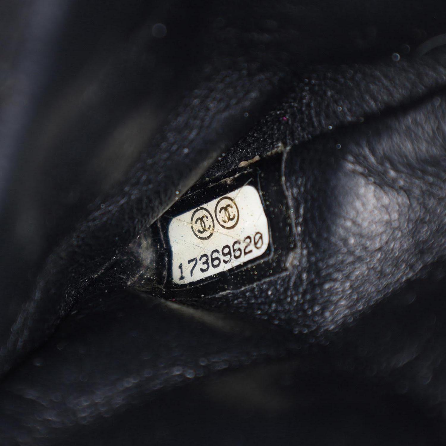 Chanel Lambskin Mineral Nights Flap Shoulder Bag Black 8