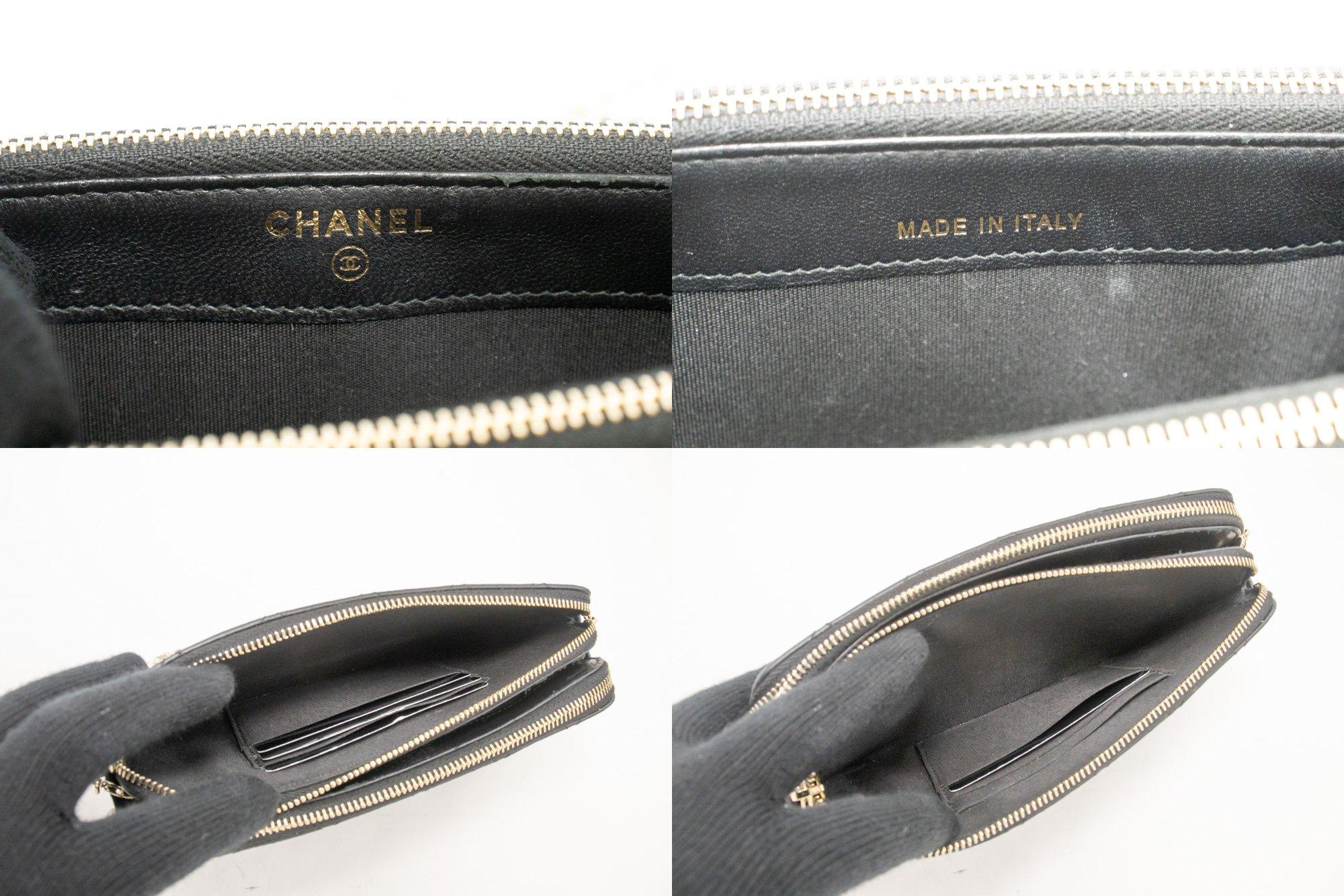 CHANEL Lambskin Pearl WOC Wallet On Chain Double Zip Chain Bag For Sale 2