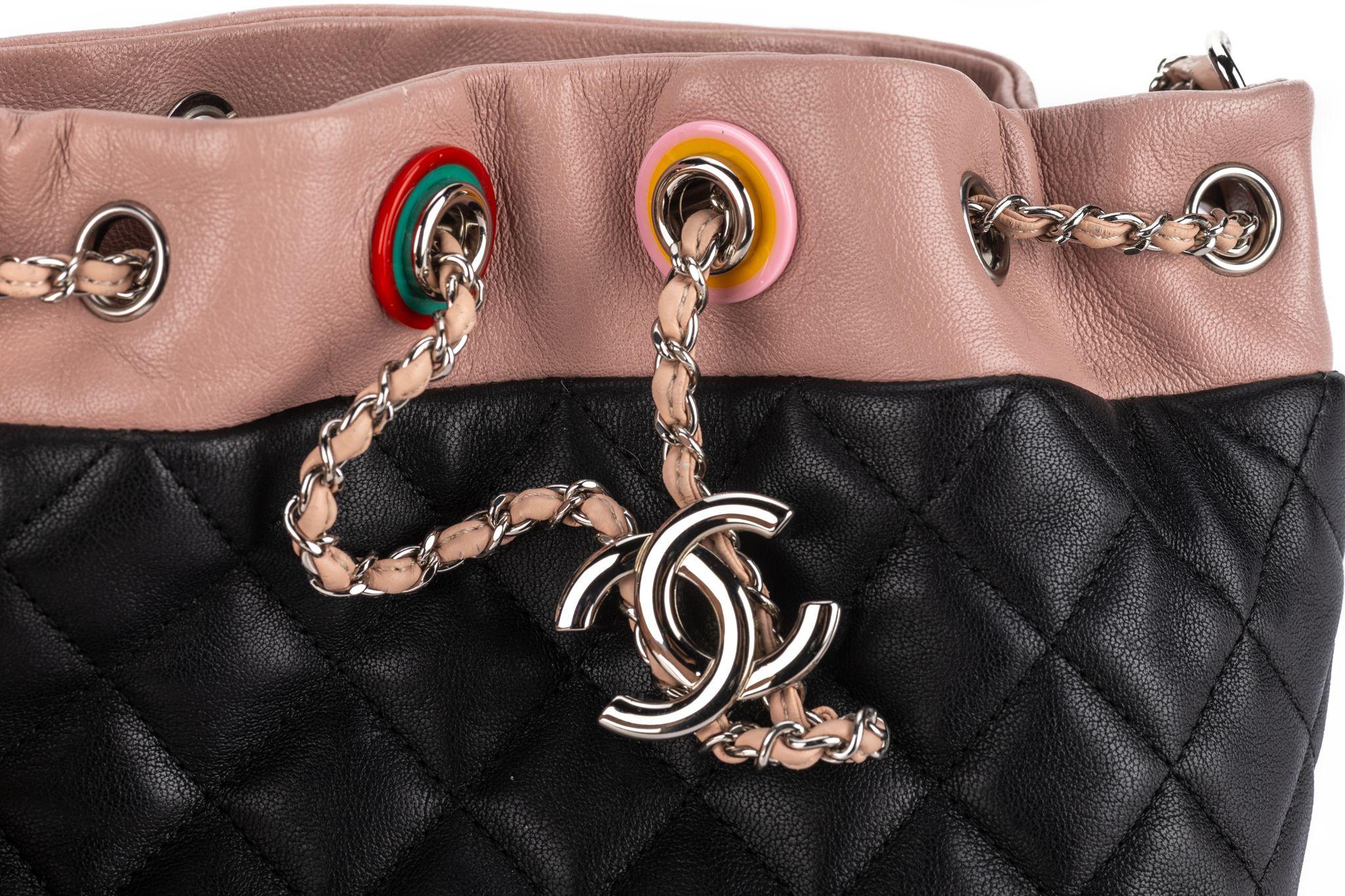 Chanel Lambskin Quilted Cuba Bucket For Sale 8