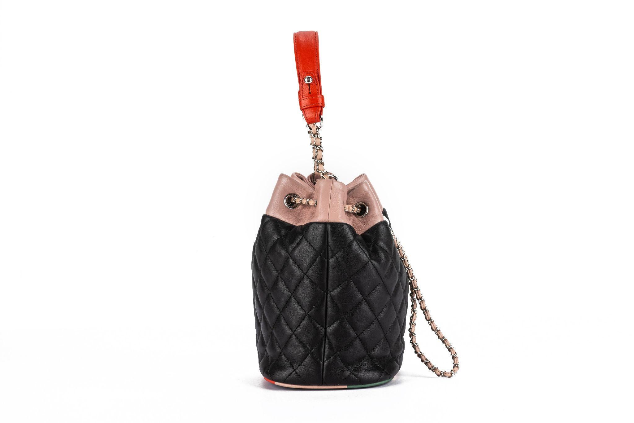 Women's Chanel Lambskin Quilted Cuba Bucket For Sale